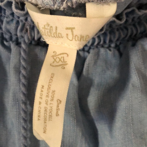 Matilda Jane Trouser Stretchy pull on chambray pants - Picture 6 of 11